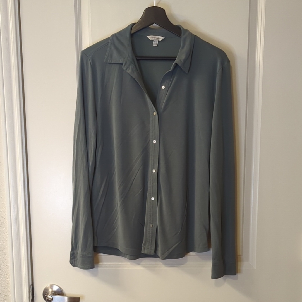 Lucky Brand Green Button Down Shirt